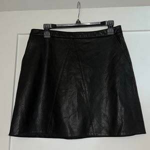 Zara leather skirt